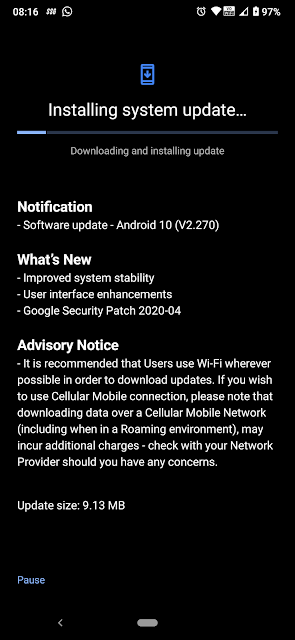 Nokia 7.2 receiving April 2020 Android Security Patch