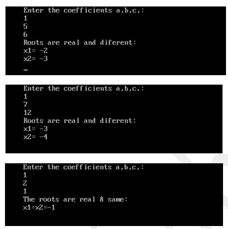 Solving any quadratic equation by c++