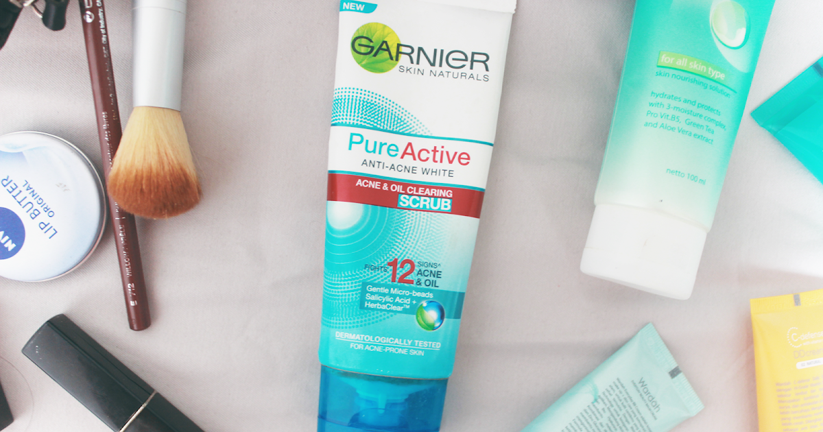 review scrub garnier pure active