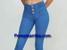 Piernas de Mujer con Jeans en color Azul