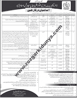 Immigration & Passport Directorate General Islamabad Jobs 2023