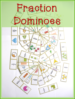 Nyla's Crafty Teaching: Fraction Dominoes