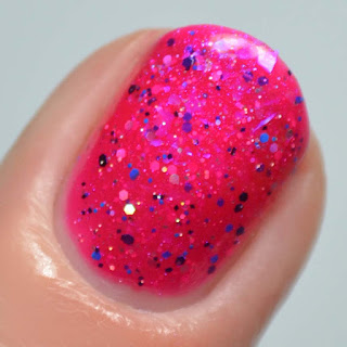 dark pink jelly nail polish
