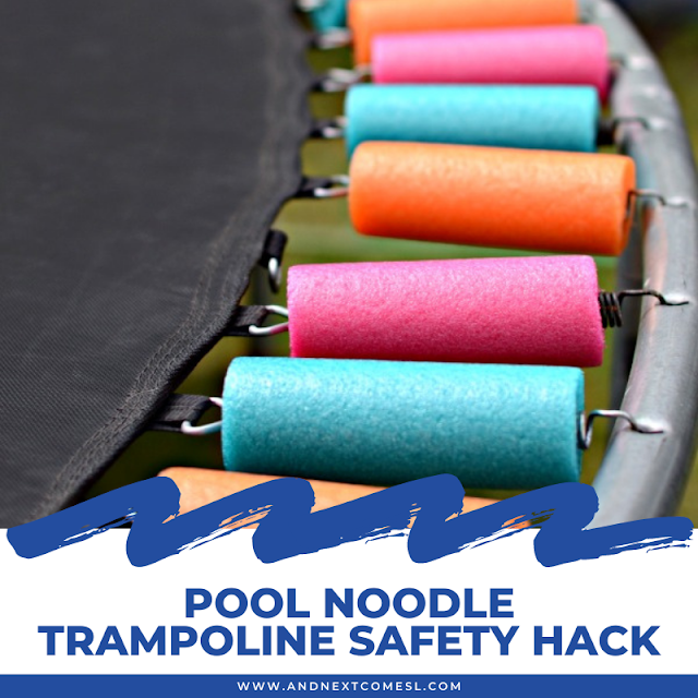 The Best Pool Noodle Trampoline Safety Hack And Next Comes L