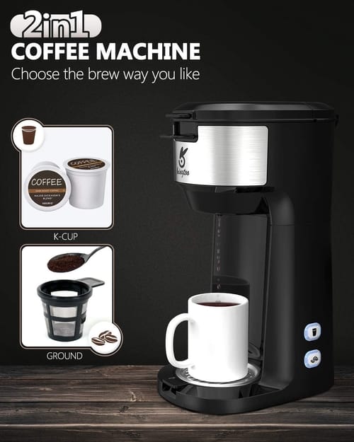 KINGTOO Coffee Machine with Milk Frother