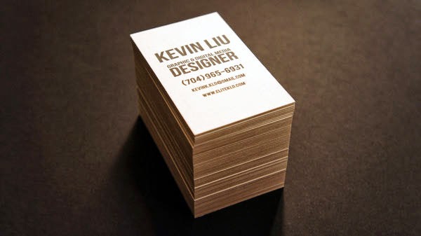 Embossed Business Cards