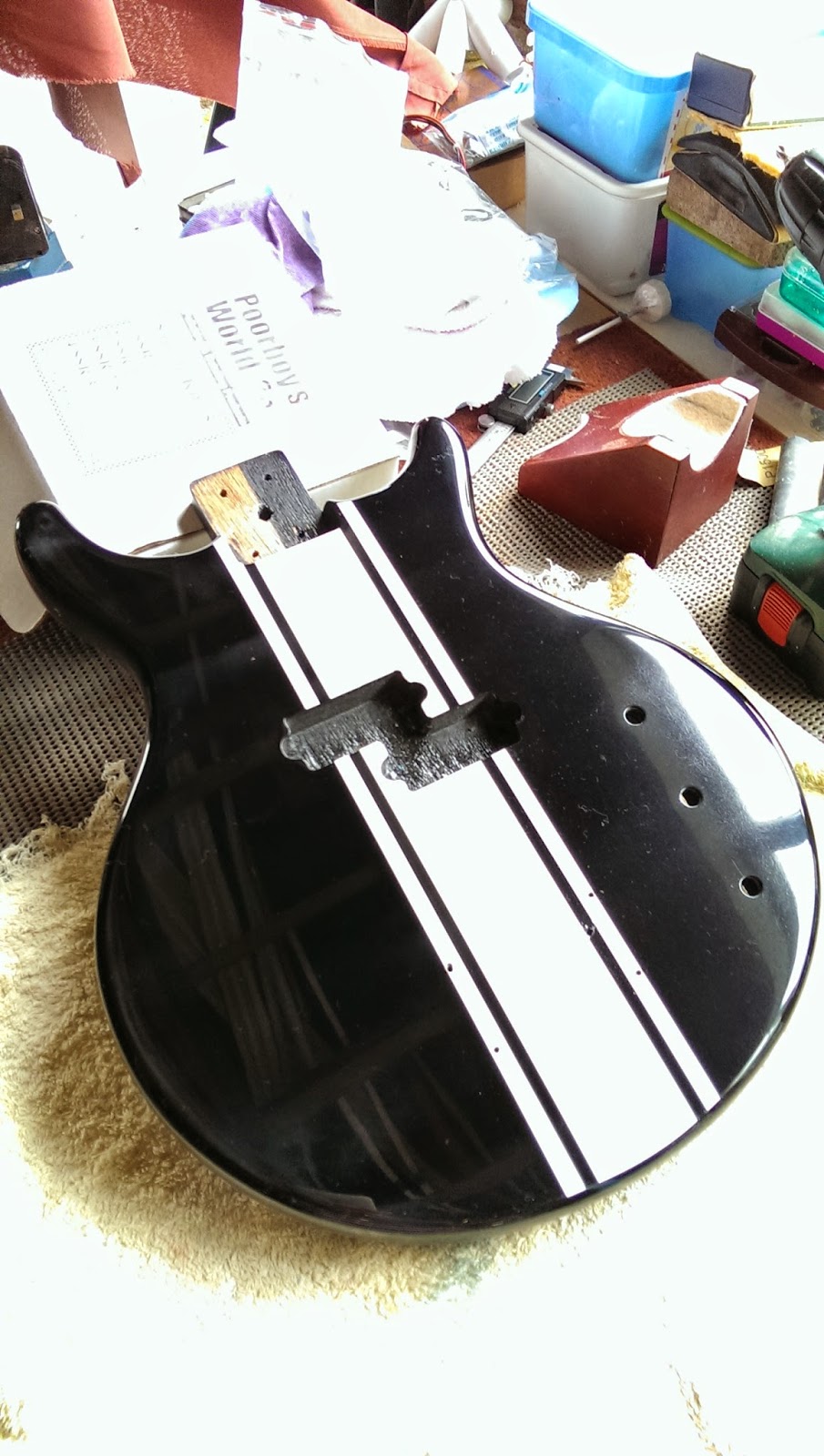 DLP Guitars Encore Bass Refinish 4 Refinish Finished