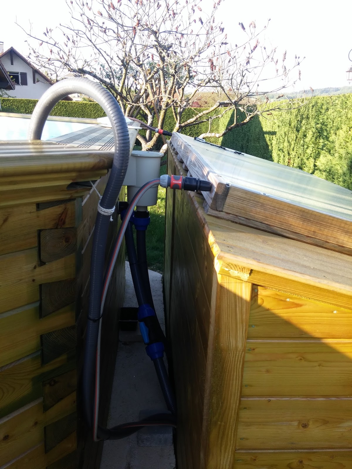 Raccordement du panneau chauffe eau solaire pour piscine