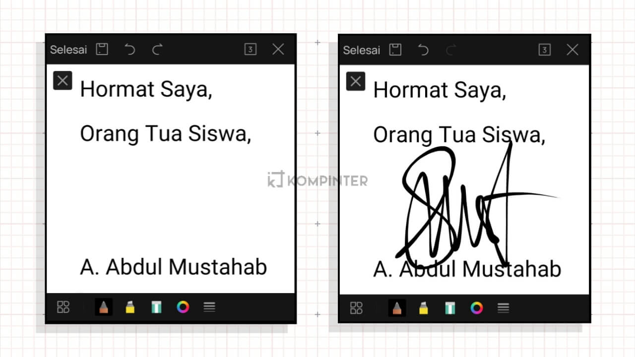 Cara membuat tempat tanda tangan di WPS Office