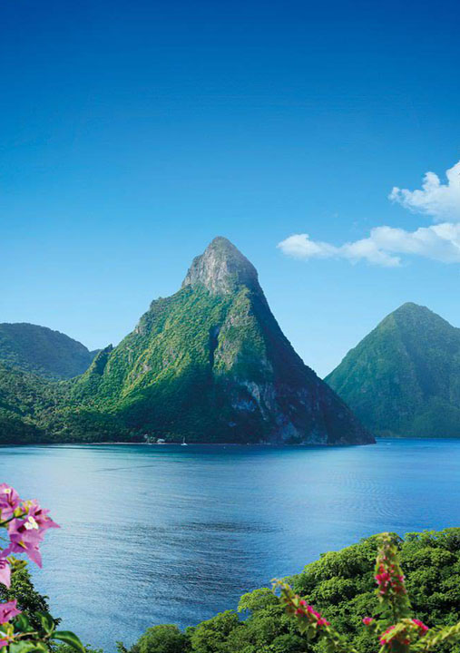 Volcanic island of Saint Lucia Travel