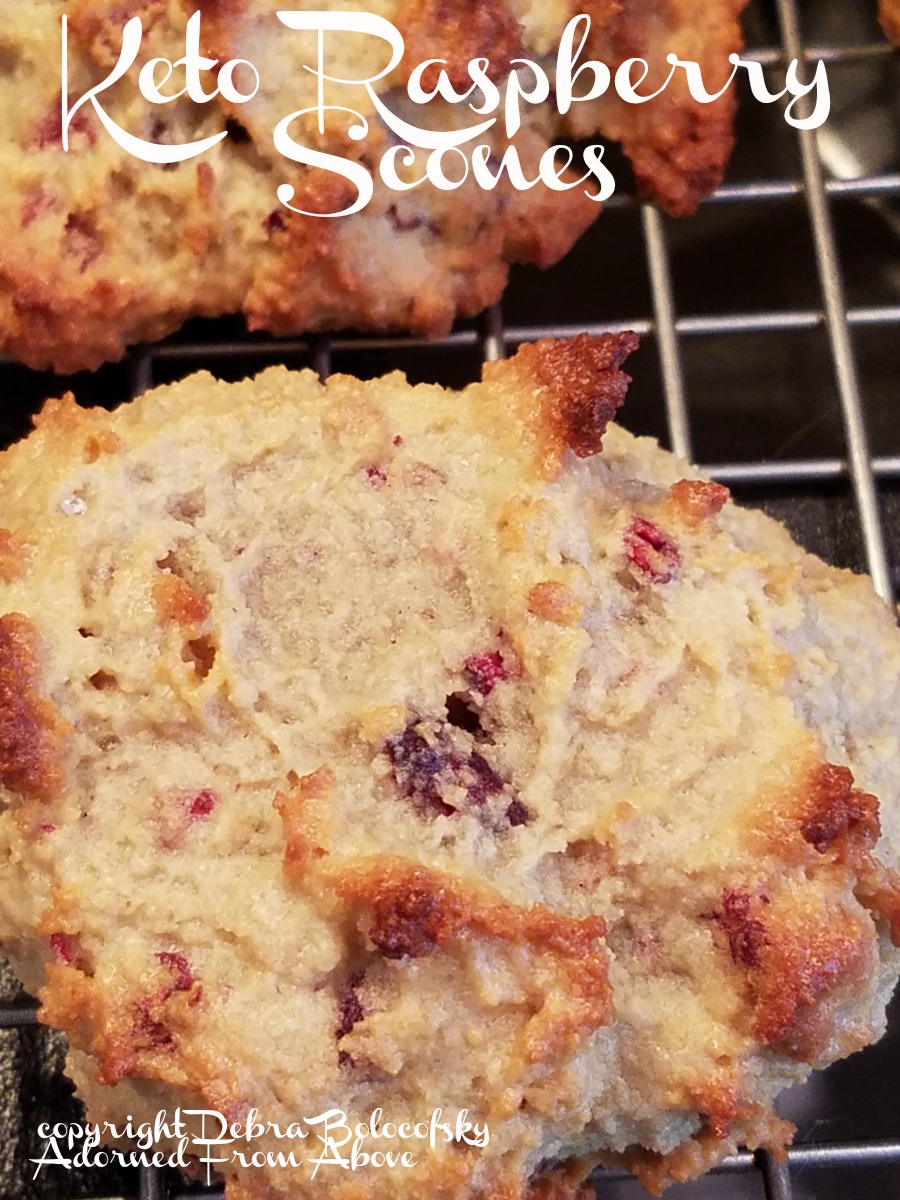 Adorned From Above Keto Raspberry Scones