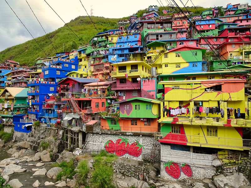StoBoSa Hillside Homes Artwork, Baguio Colored Houses, Colors of StoBoSa
