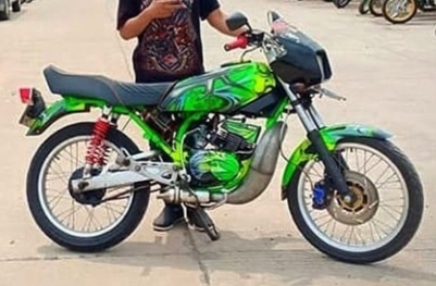 Modifikasi Rx King Warna Hijau Original / Polos / Botol / Stabilo