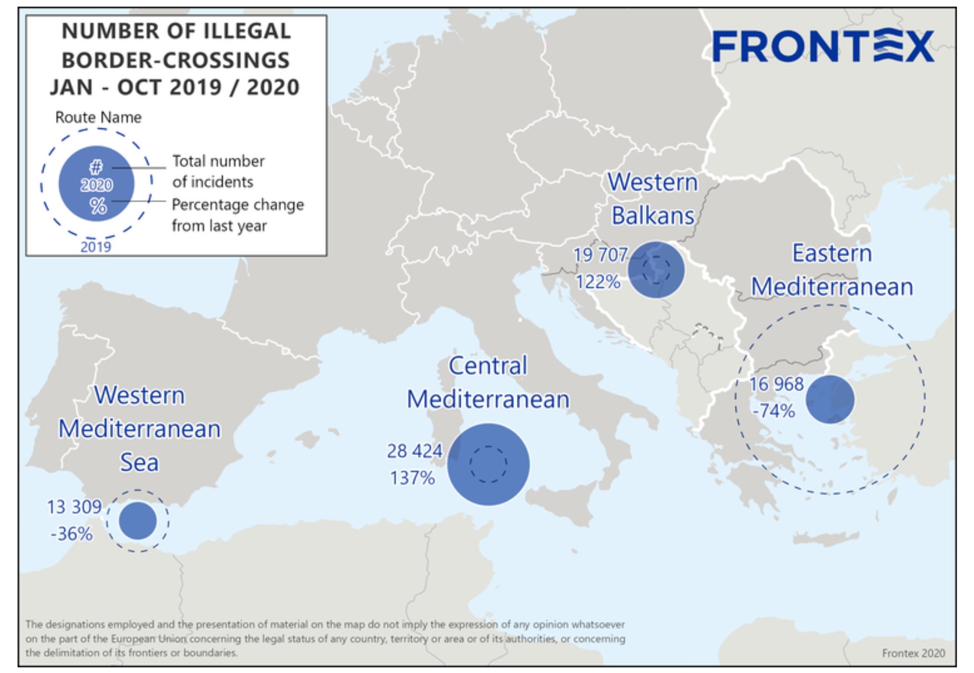 Η FRONTEX εκθειάζει την Ελλάδα τον Έβρο