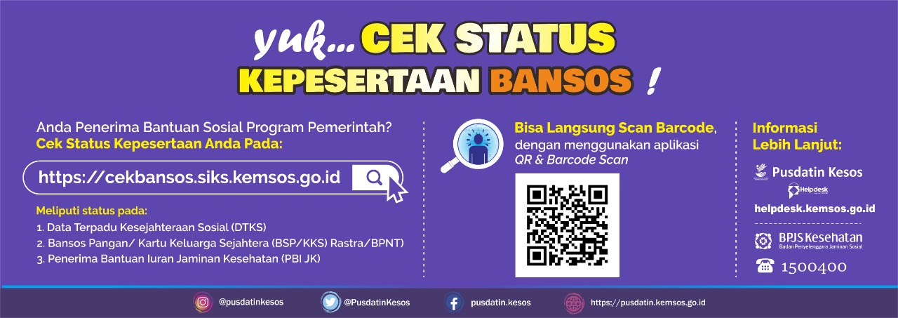 Cara Cek Status Kepesertaan Bantuan Sosial Bansos Dari Program