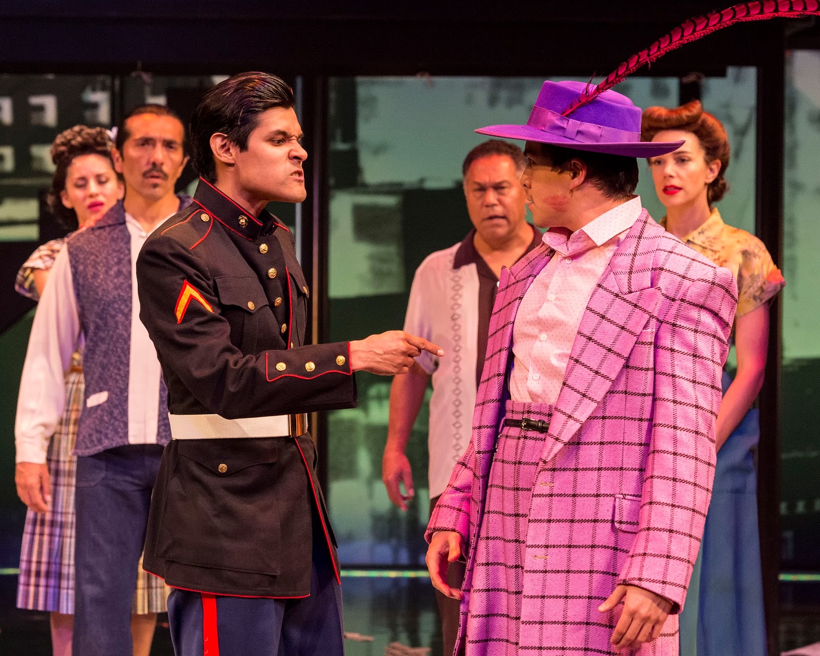 Review Stunning ZOOT SUIT Revival at Taper Mirrors Present Day Politics