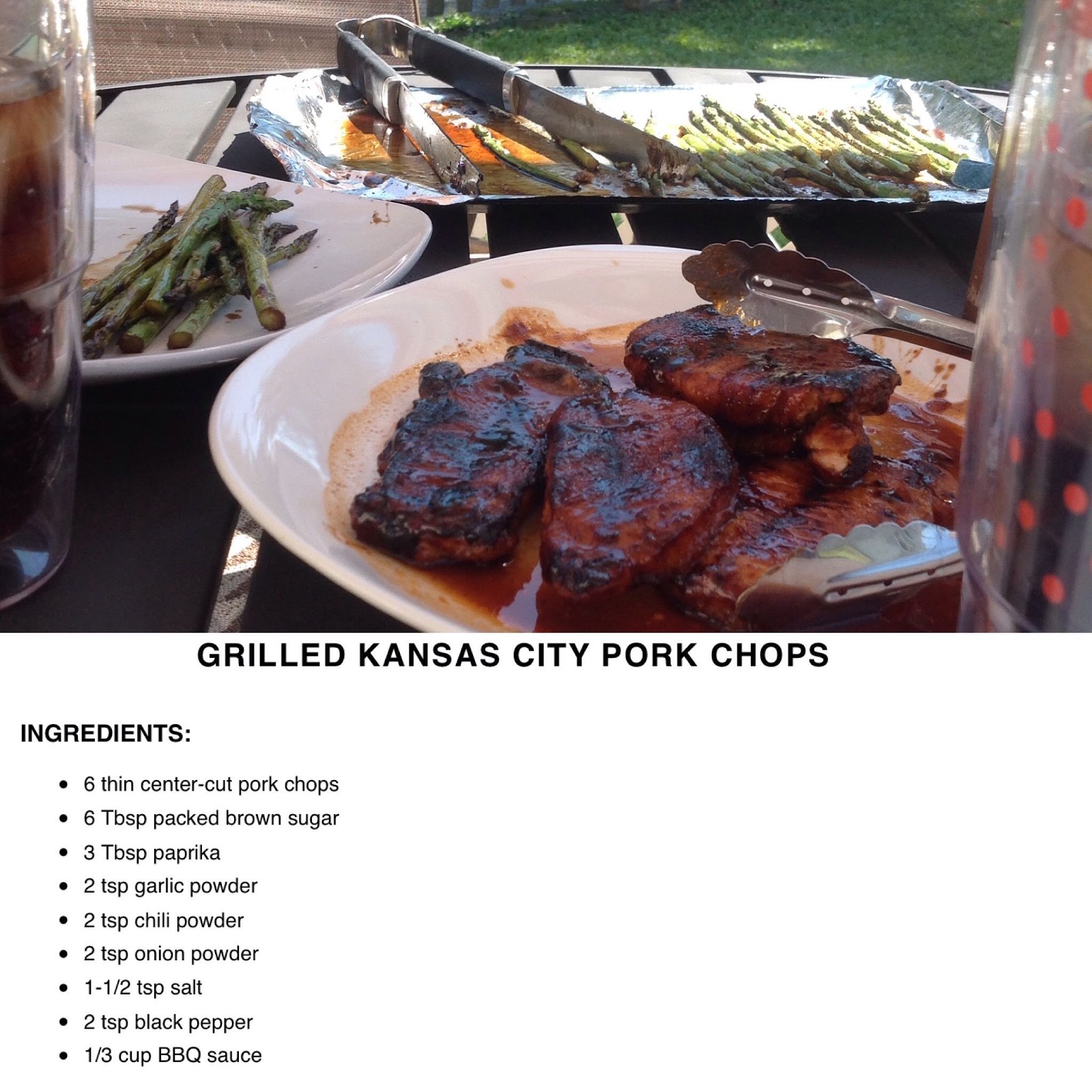 The Secret to Having it All...... Grilled Kansas City Pork Chops