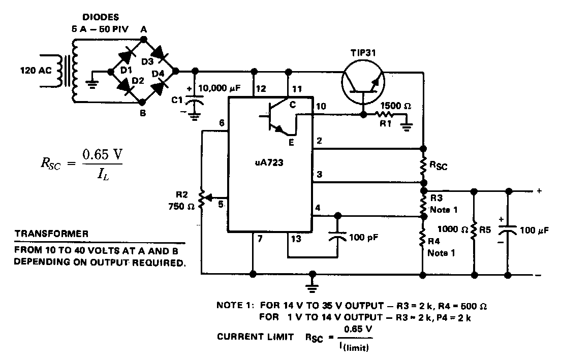 General Purpose Power supply Circuit Diagram | Electronic Circuit