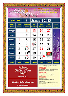 Design Desk Calendar for Wedding Souvenir