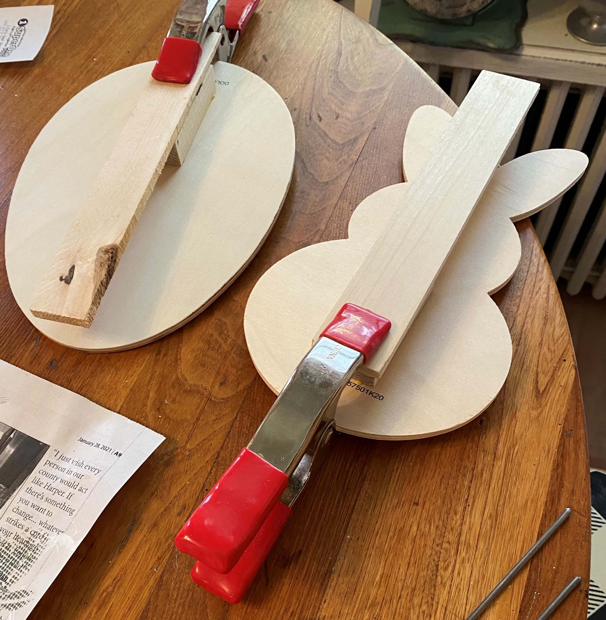 Wooden Dollar General Easter Egg & Bunny Shape Makeovers Organized