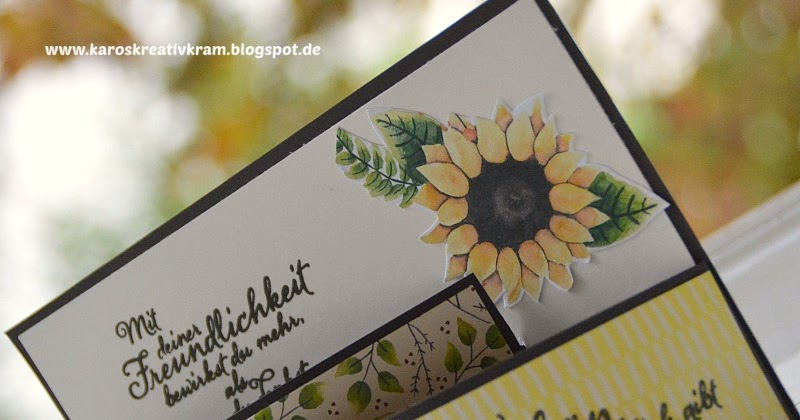 Karos Kreativkram Bendy Card Mit Sonnenblumen