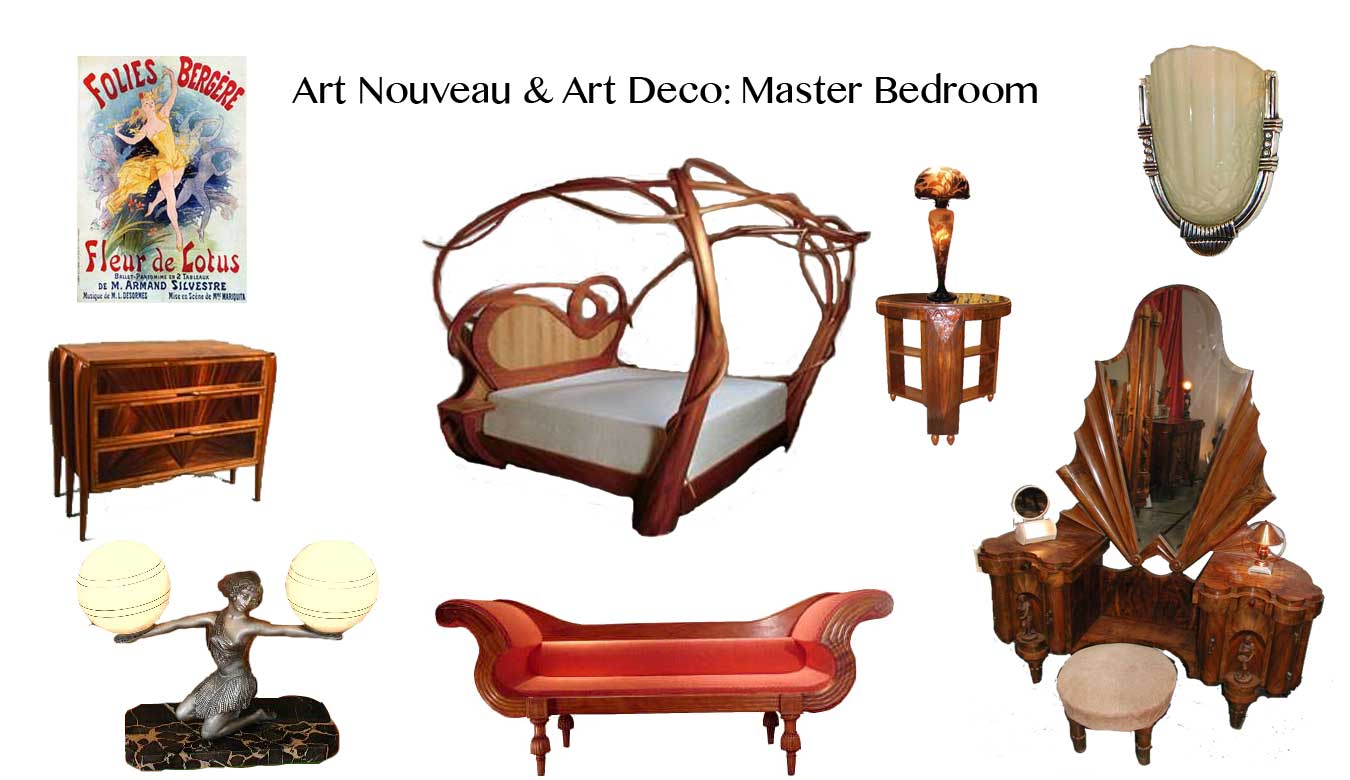 Into the Mind of Janny Dream Home Art Nouveau & Art Deco Master Bedroom