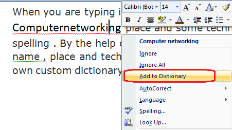 how to edit custom dictionary in word 2010