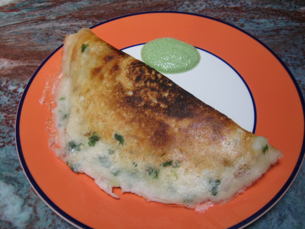 My Cooking Mania UTTAPA WITH GREEN CHUTNEY