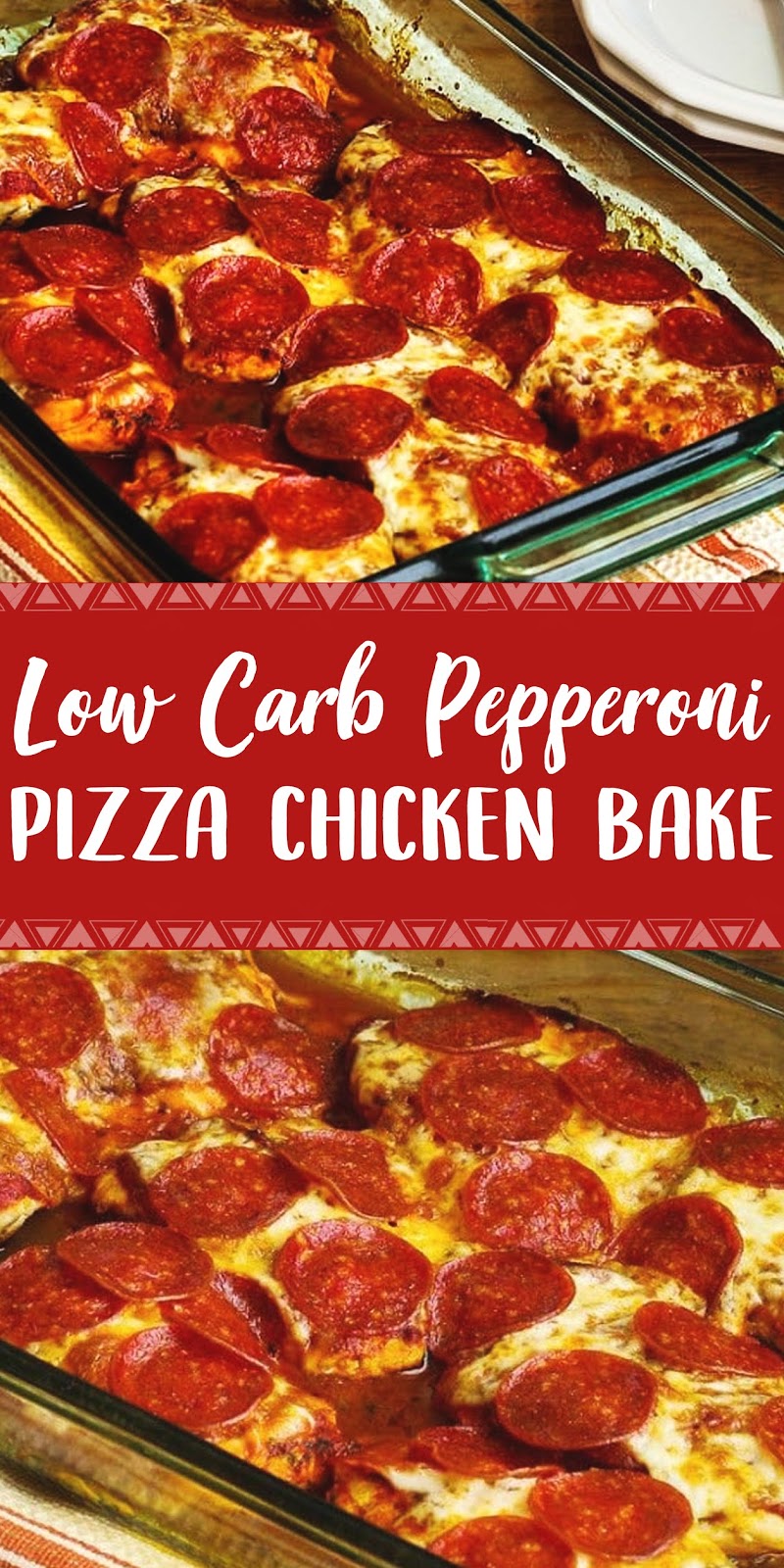 LOW-CARB PEPPERONI PIZZA CHICKEN BAKE - HEALTH HACKS DIY