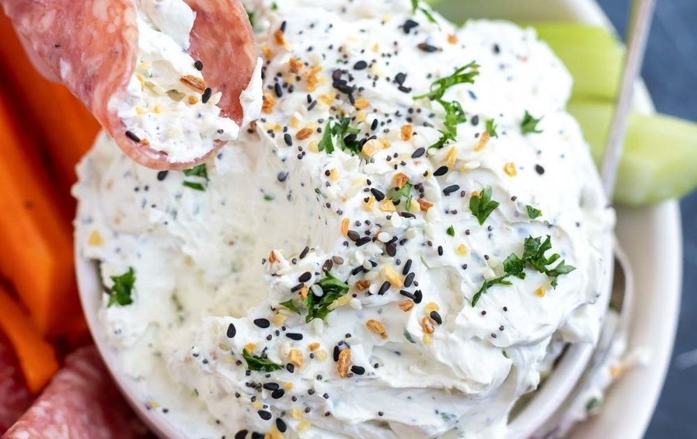 Everything But The Bagel Cream Cheese DipKETO yanny bakes