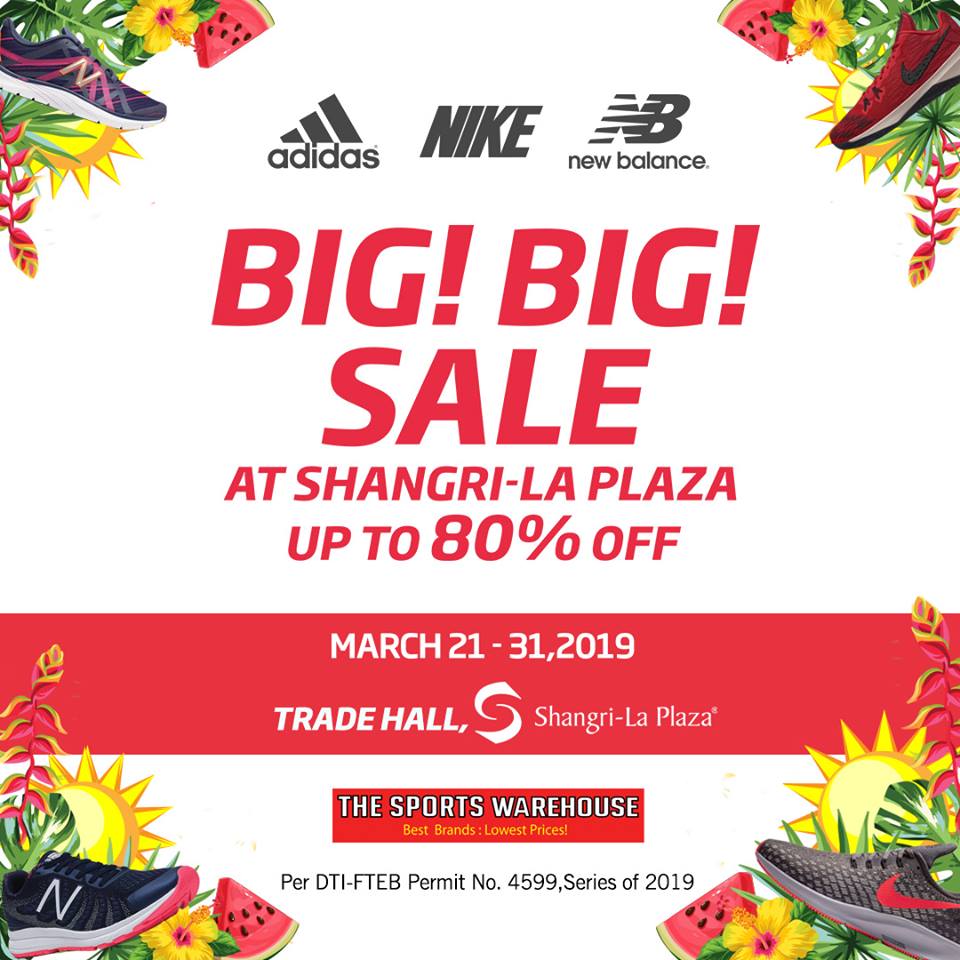 Manila Shopper The Sports Warehouse Big! Big! SALE Mar 2019