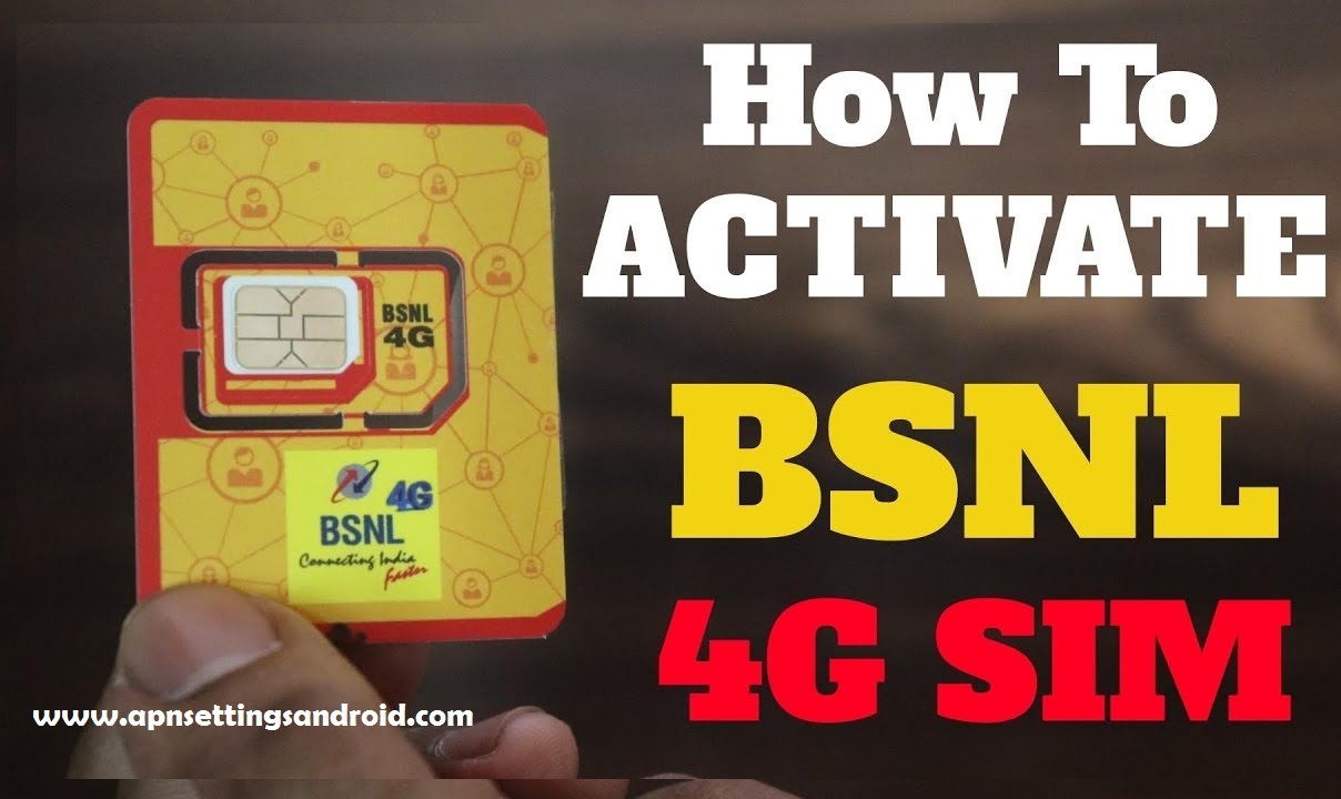 How To Activate New Bsnl 4g Sim Card Upgrade 3g To 4g Apn Settings Android 4g 5g