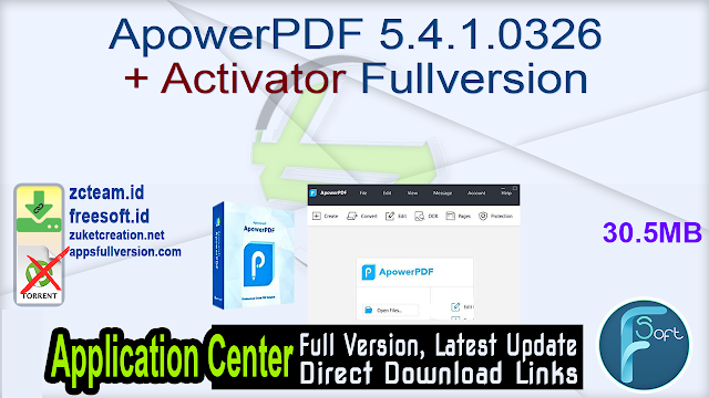 ApowerPDF 5.4.1.0326 + Activator Fullversion