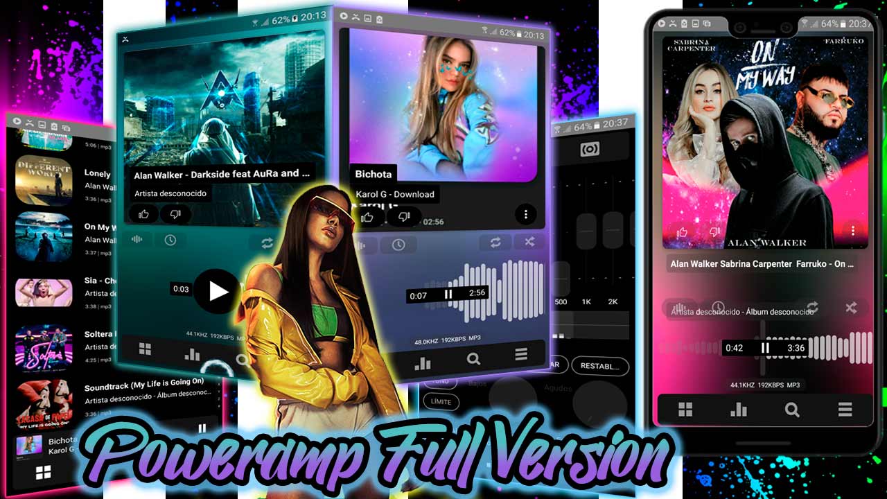 POWERAMP MUSIC PLAYER APK MOD PARA ANDROID [PREMIUM] LA MEJOR APP DE