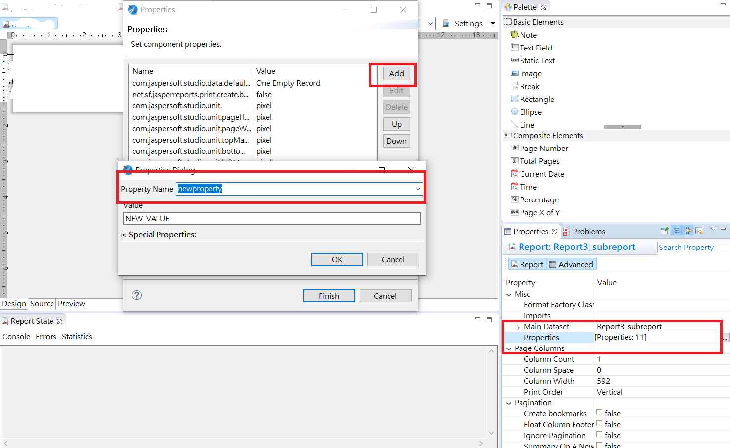 Jaspersoft pdf image