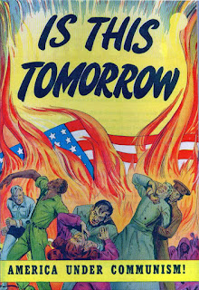 "Amerika'da Komünizm" başlıklı propaganda afişi, 1947