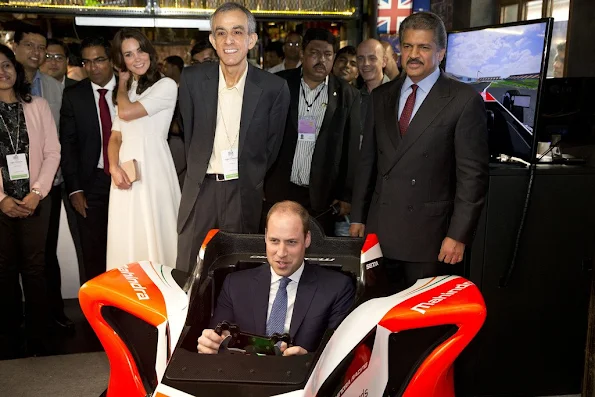 Prince William, Duke of Cambridge and Catherine, Duchess of Cambridge meet young entrepreneurs during a visit to Mumbai on April 10, 2016 in Mumbai, India.