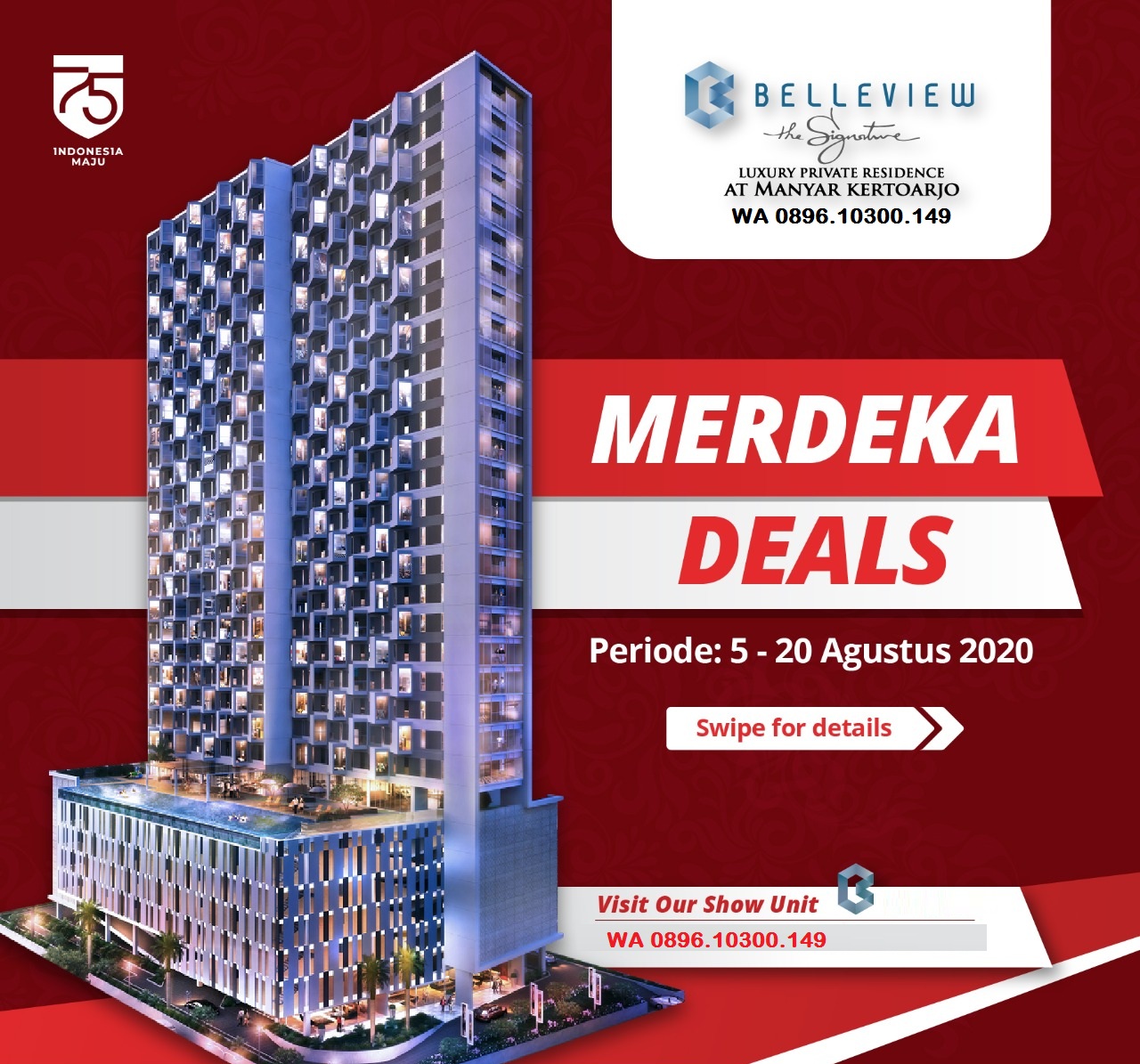APARTEMEN BELLE VIEW MANYAR KERTOARJO