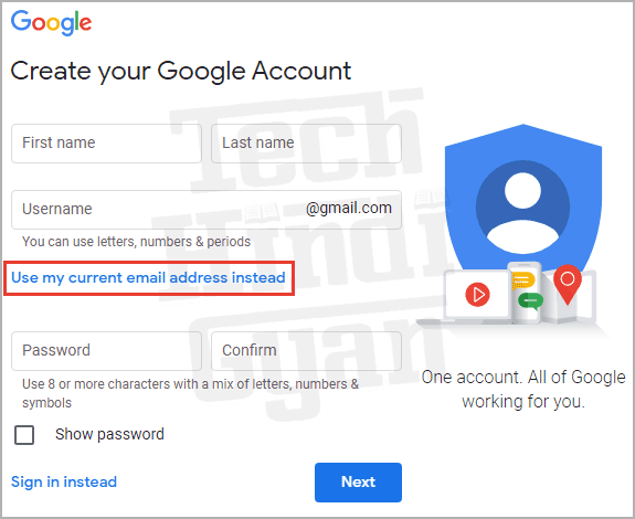 create google account