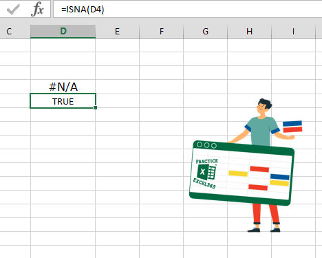 شرح صيغة الدالة ISNA في برنامج مايكروسوفت Excel