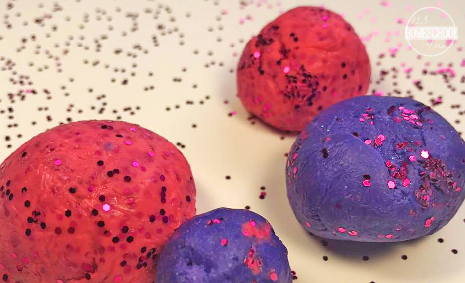 Easy To Make Glitter Bouncing Balls