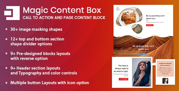 Magic Content Box v1.0.0 - Page Content Builder Gutenberg Block for WordPress Magic Content Box v1.0.0 - Page Content Builder Gutenberg Block for WordPress