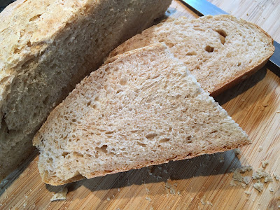 Slices of bread looking soft and delicious