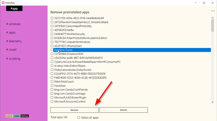 SharpApp ให้คุณควบคุม Windows 10 Telemetry