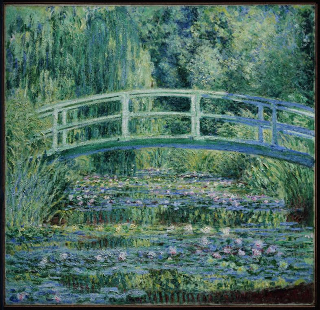 Nature painting by Claude Monet at Denver Art Museum Nature Exhibit
