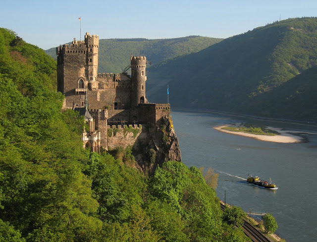 The Rheinstein Castle in Rüdesheim, Germany. Photo: © Ruedesheim Tourist AG. Unauthorized use is prohibited.