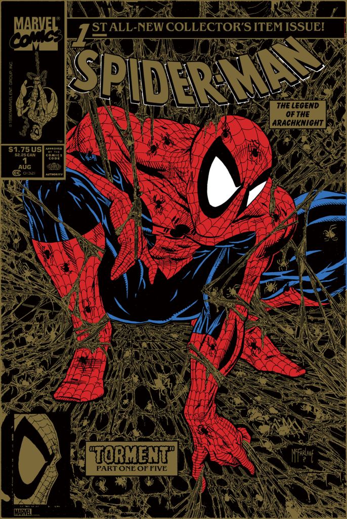 Stem Degenerate sympathy The Blot Says...: Spider-Man #1 Cover Art Marvel Screen Print by Todd  McFarlane x Bottleneck Gallery