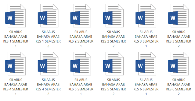 Download Kumpulan Silabus Bahasa Arab Kelas 1,2,3,4,5 dan 6 SD/MI Kurikulum 2013