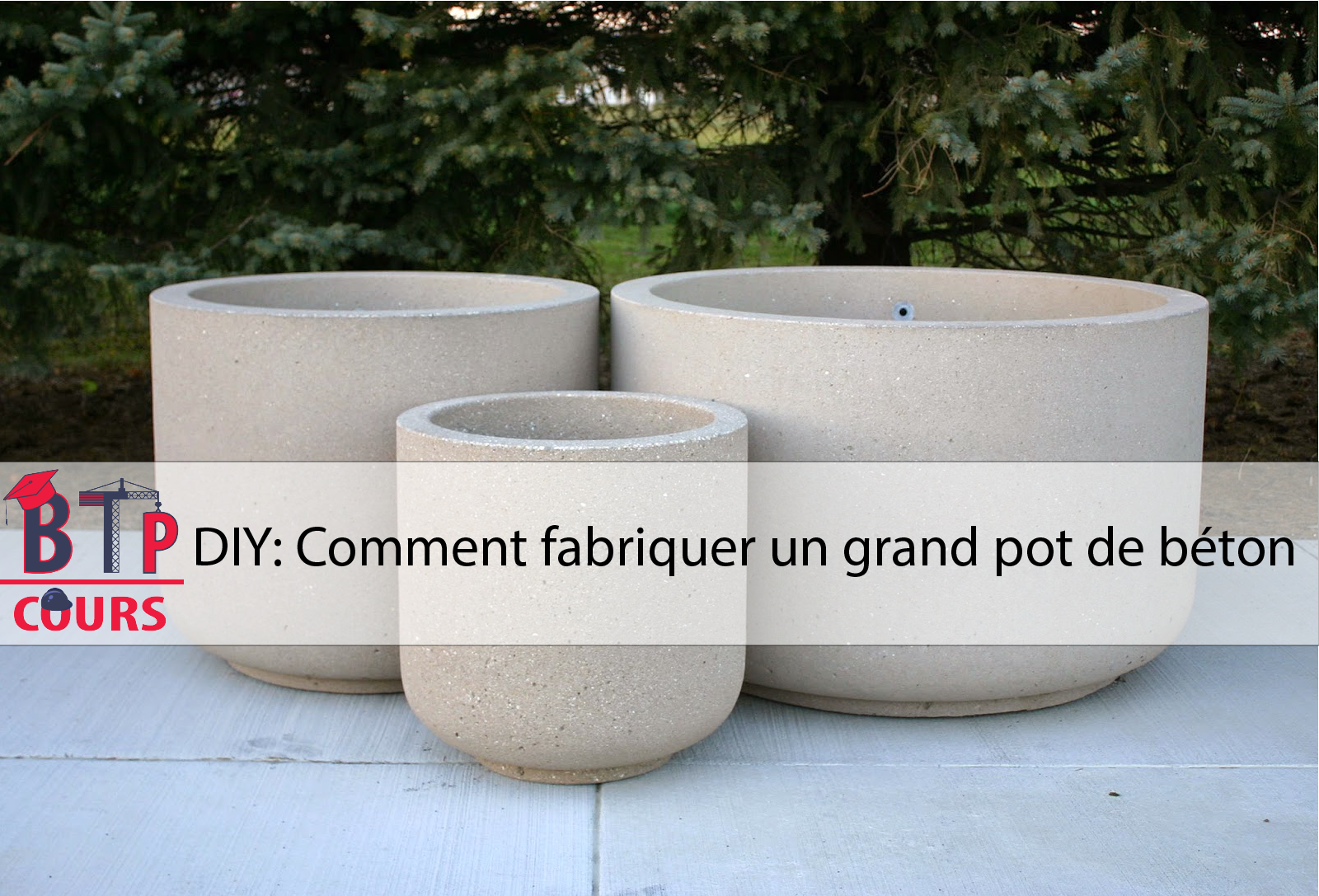 DIY Comment fabriquer un grand pot  de b ton G nie Civil