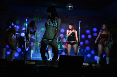 Go-Go dancing at Buddy Cafe with sexy girls